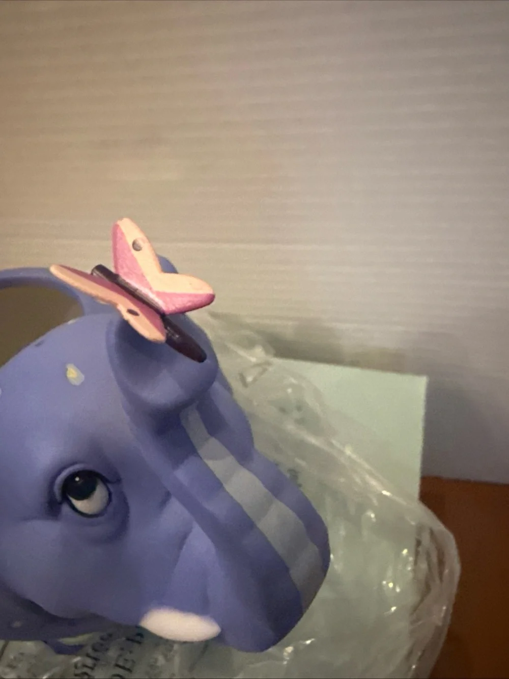 PartyLite Lavender Elephant Votive Holder with Butterfly Accent NIB P8176